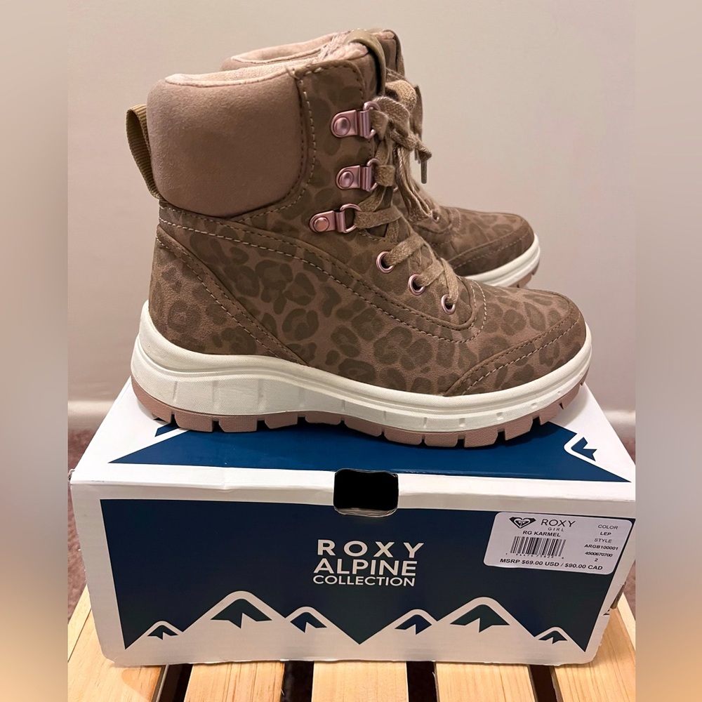 Roxy Girl Karmel winter snow brown boot shoe
